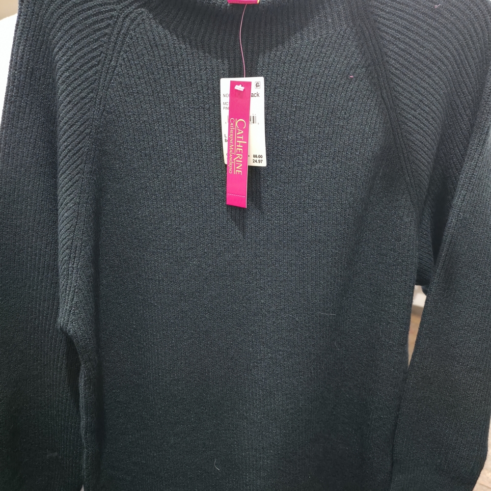 Catherines Dark Green Ribbed Sweater